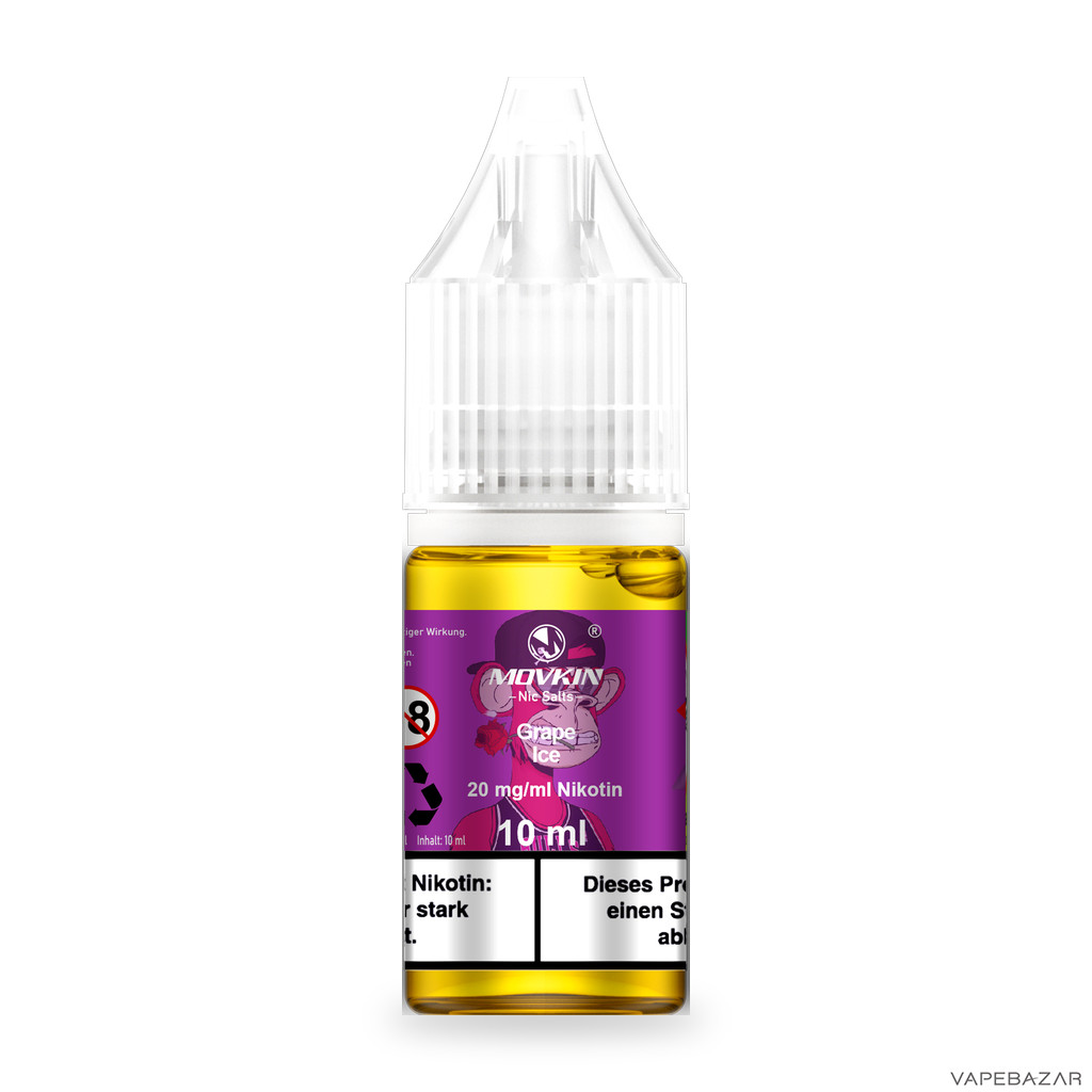 Mokvin Nic Salts Grape Ice Drittbild | Vapebazar Movkin Nic Salts Grape Ice - Produktbild