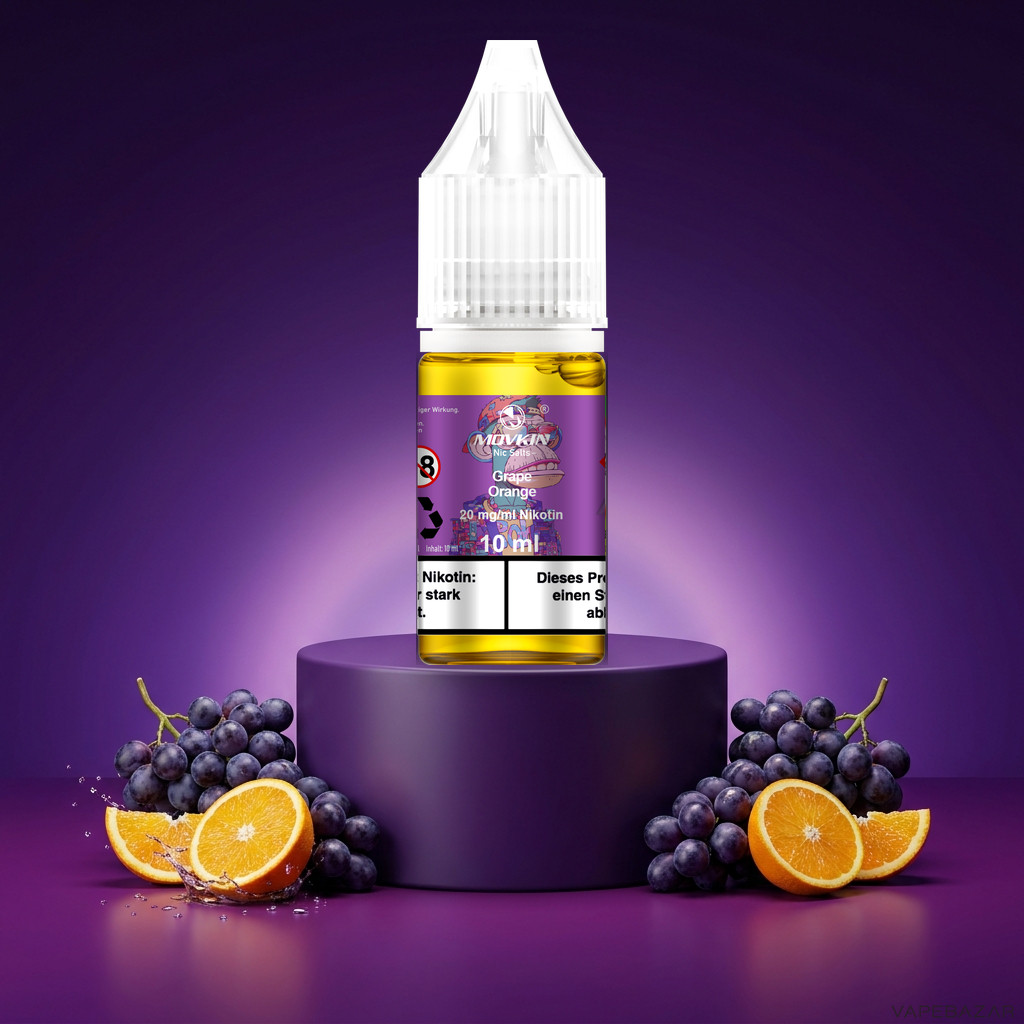 Mokvin Nic Salts Grape Orange | Vapebazar Movkin Nic Salts Grape Orange - 10 Ml Flasche Mit 20 Mg/Ml Nikotin
