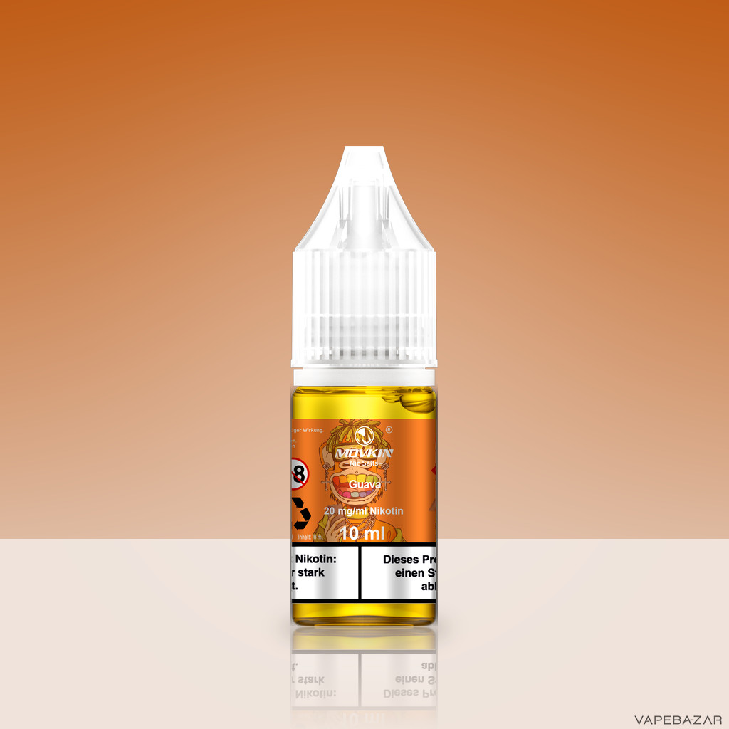 Mokvin Nic Salts Guava Zweitbild | Vapebazar Movkin Nic Salts Guava - Flasche Detailansicht