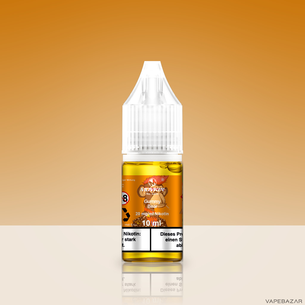 Mokvin Nic Salts Gummy Bear Zweitbild | Vapebazar Movkin Nic Salts Gummy Bear - Flasche Detailansicht