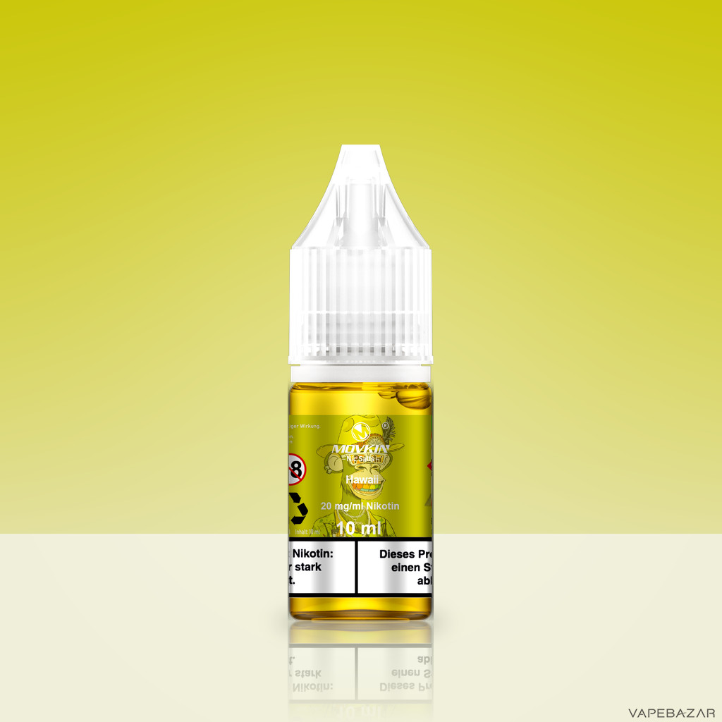 Mokvin Nic Salts Hawaii Zweitbild | Vapebazar Movkin Nic Salts Hawaii - Flasche Detailansicht
