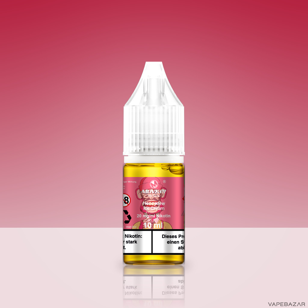Mokvin Nic Salts Honeydew Ice Cream Zweitbild | Vapebazar Movkin Nic Salts Honeydew Ice Cream - Flasche Detailansicht