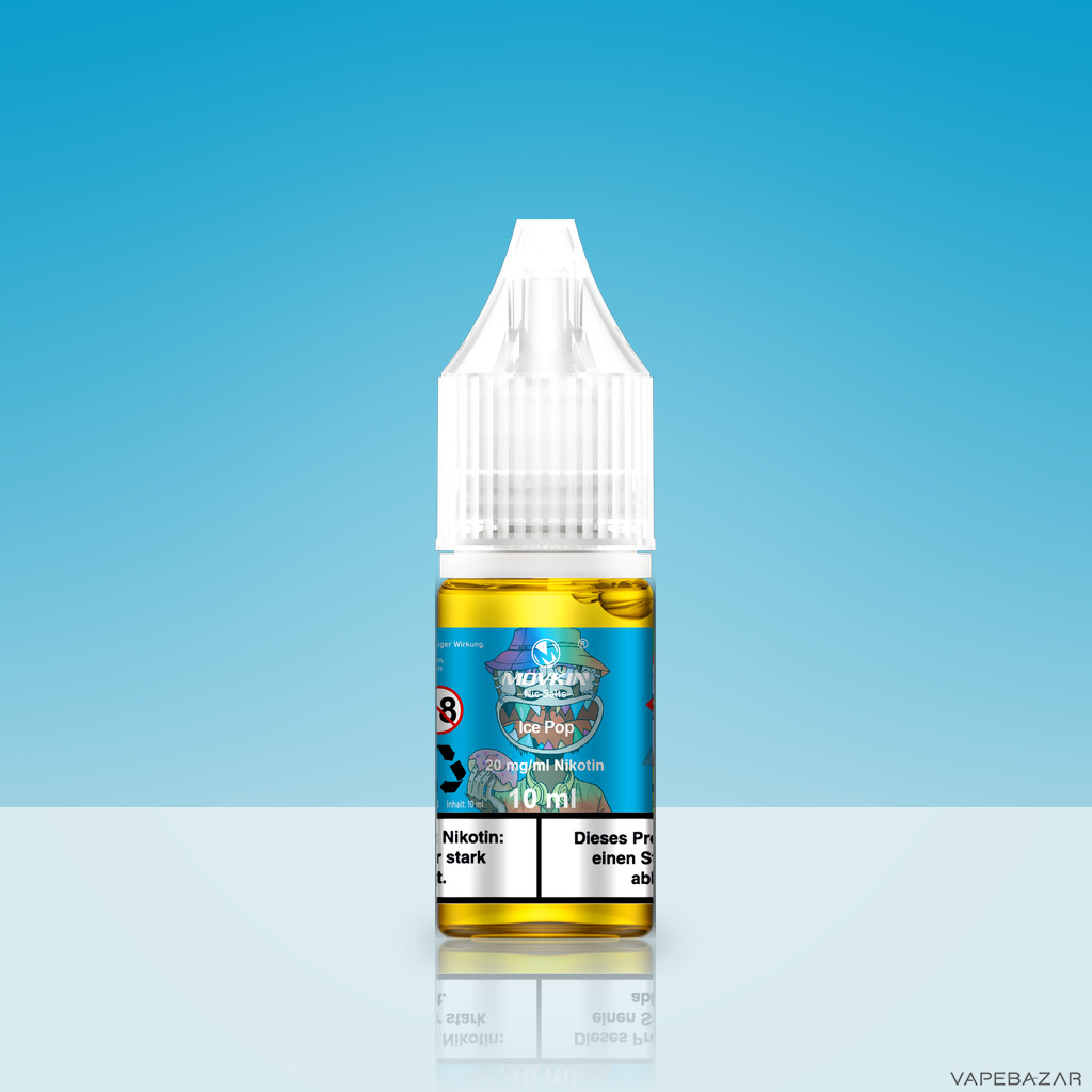 Mokvin Nic Salts Ice Pop Zweitbild | Vapebazar Movkin Nic Salts Ice Pop - Flasche Detailansicht