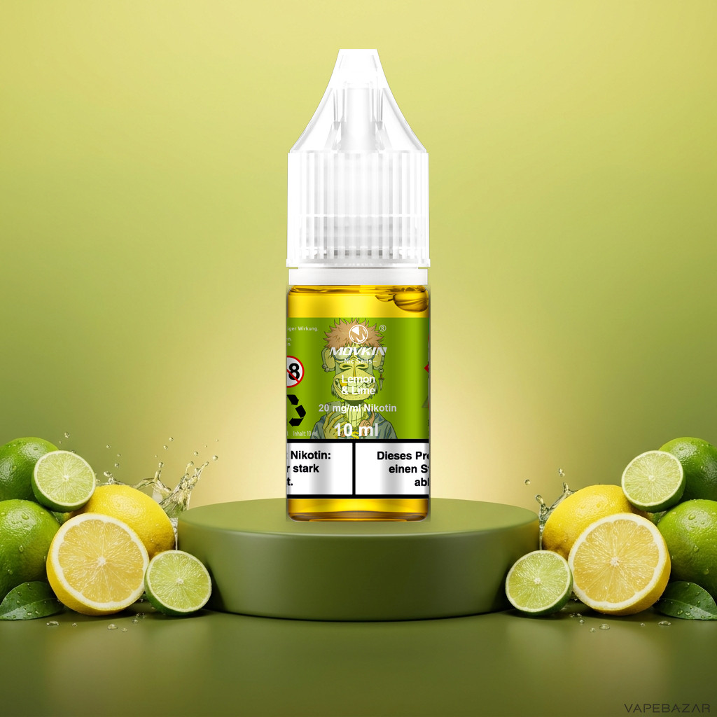 Mokvin Nic Salts Lemon Lime | Vapebazar Movkin Nic Salts Lemon Lime - 10 Ml Flasche Mit 20 Mg/Ml Nikotin
