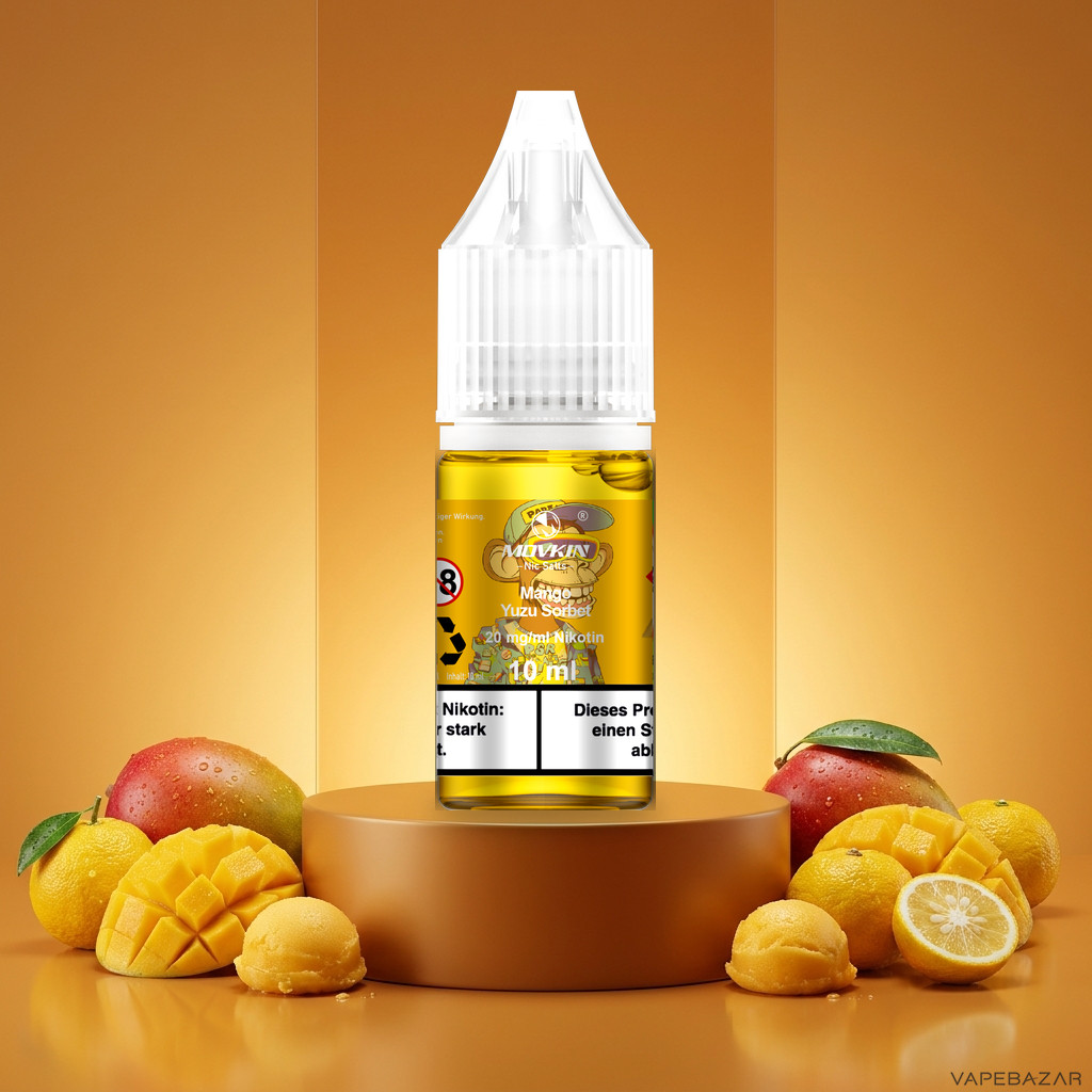 Mokvin Nic Salts Mango Yuzu Sorbet | Vapebazar Movkin Nic Salts Mango Yuzu Sorbet - 10 Ml Flasche Mit 20 Mg/Ml Nikotin