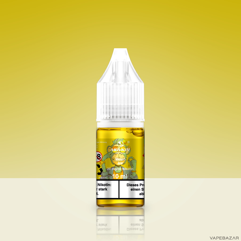 Mokvin Nic Salts Melon Ice Zweitbild | Vapebazar Movkin Nic Salts Melon Ice - Flasche Detailansicht