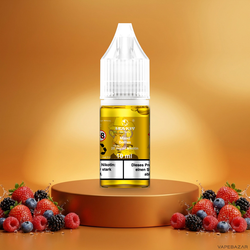 Mokvin Nic Salts Mixed Berries | Vapebazar Movkin Nic Salts Mixed Berries - 10 Ml Flasche Mit 20 Mg/Ml Nikotin