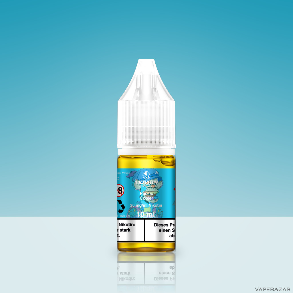 Mokvin Nic Salts Pacific Cooler Zweitbild | Vapebazar Movkin Nic Salts Pacific Cooler - Flasche Detailansicht