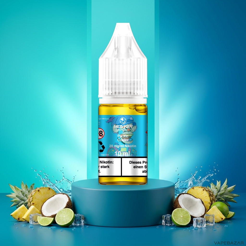 Mokvin Nic Salts Pacific Cooler | Vapebazar Movkin Nic Salts Pacific Cooler - 10 Ml Flasche Mit 20 Mg/Ml Nikotin