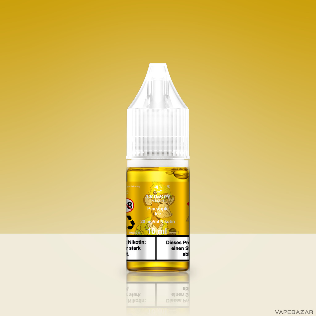 Mokvin Nic Salts Pineapple Ice Zweitbild | Vapebazar Movkin Nic Salts Pineapple Ice - Flasche Detailansicht