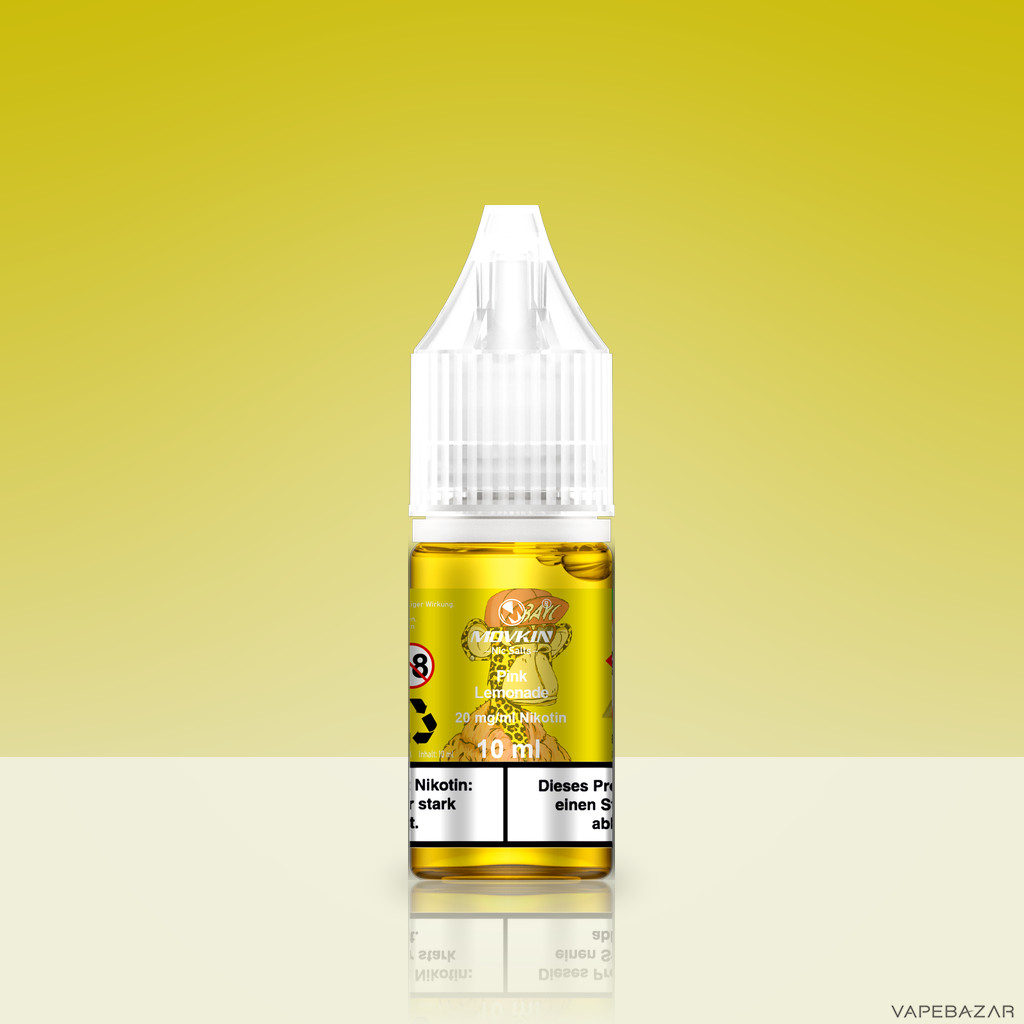 Mokvin Nic Salts Pink Lemonade Zweitbild | Vapebazar Movkin Nic Salts Pink Lemonade - Flasche Detailansicht