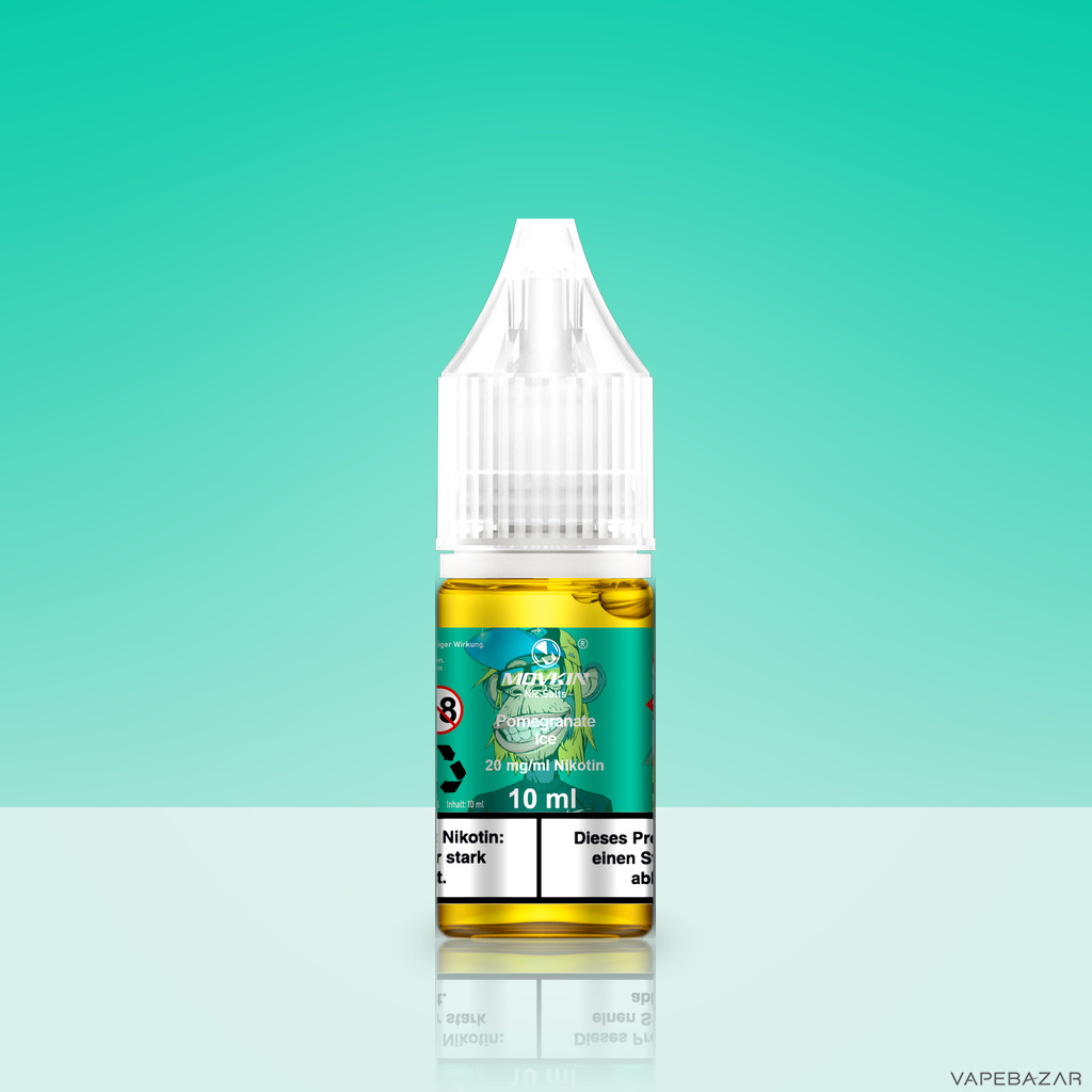 Mokvin Nic Salts Pomegranate Ice Zweitbild | Vapebazar Movkin Nic Salts Pomegranate Ice - Flasche Detailansicht