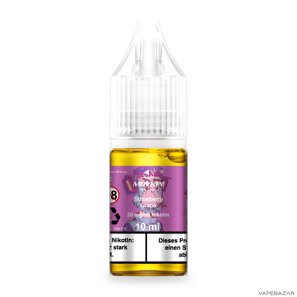 Mokvin Nic Salts Strawberry Grape Drittbild | Vapebazar Movkin Nic Salts Strawberry Grape - Produktbild