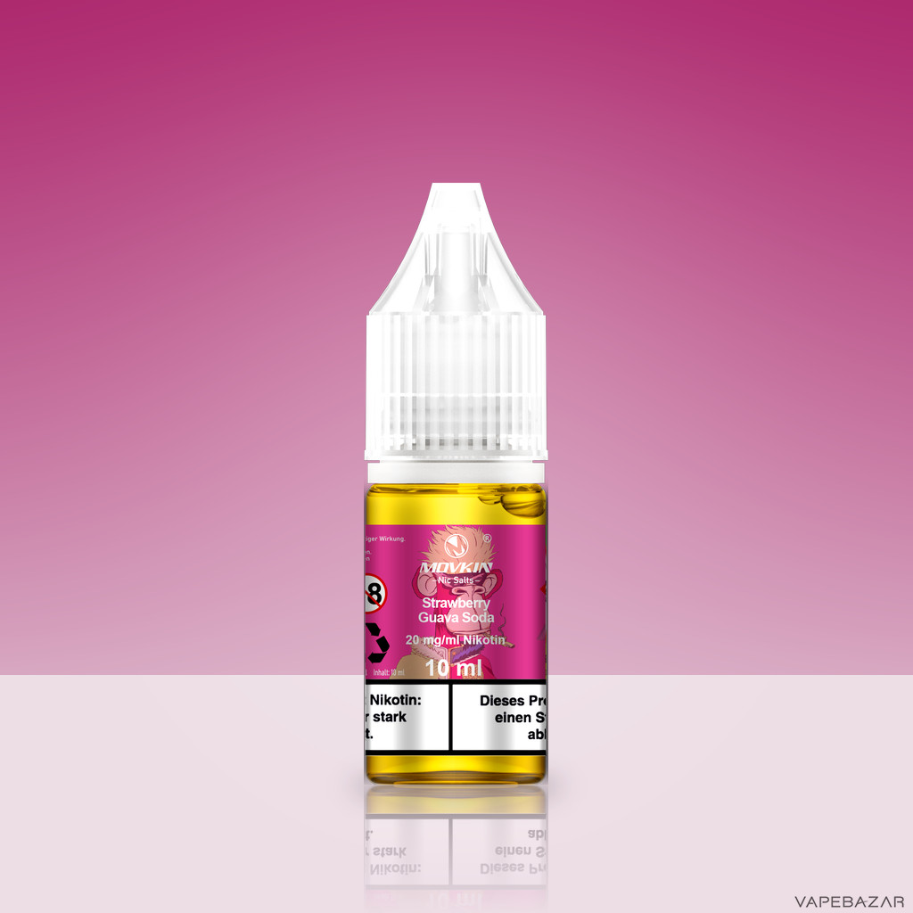 Mokvin Nic Salts Strawberry Guava Soda Zweitbild | Vapebazar Movkin Nic Salts Strawberry Guava Soda - Flasche Detailansicht