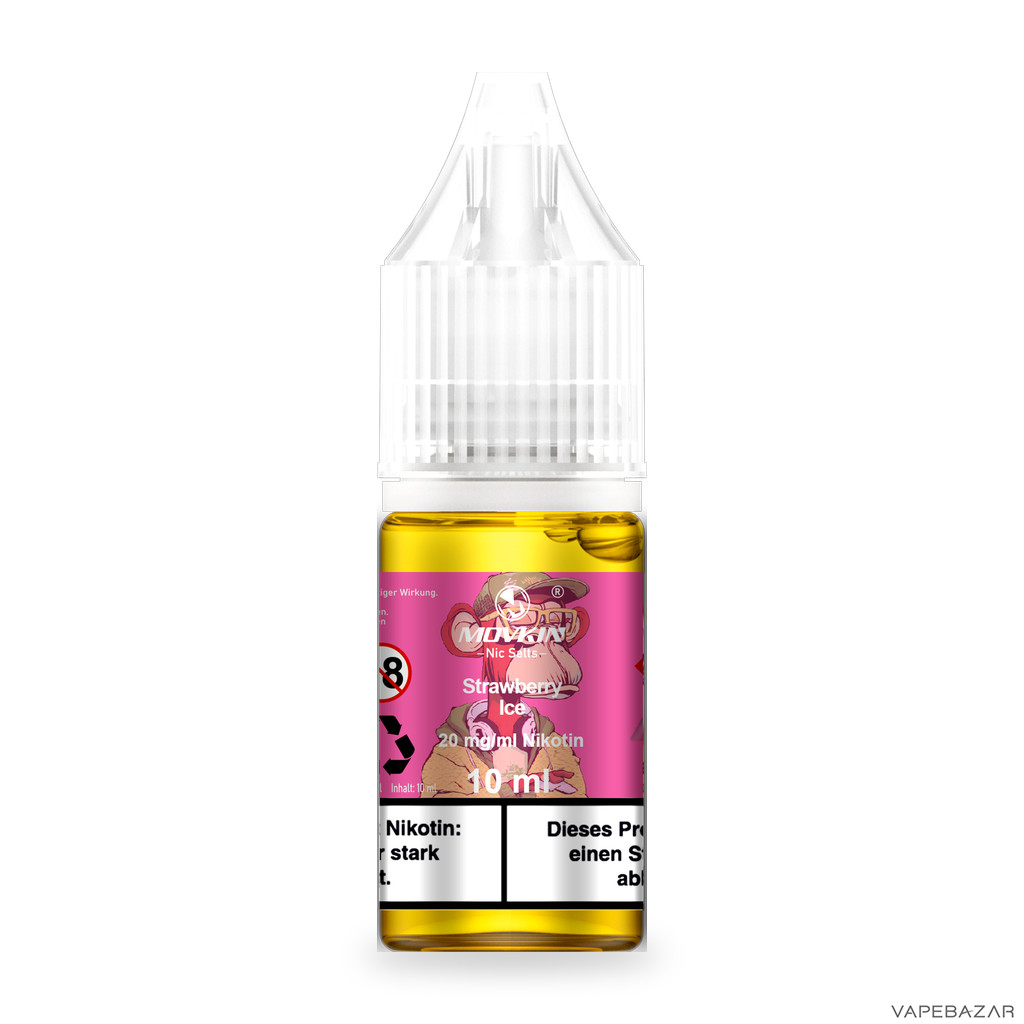 Mokvin Nic Salts Strawberry Ice Drittbild | Vapebazar Movkin Nic Salts Strawberry Ice - Produktbild