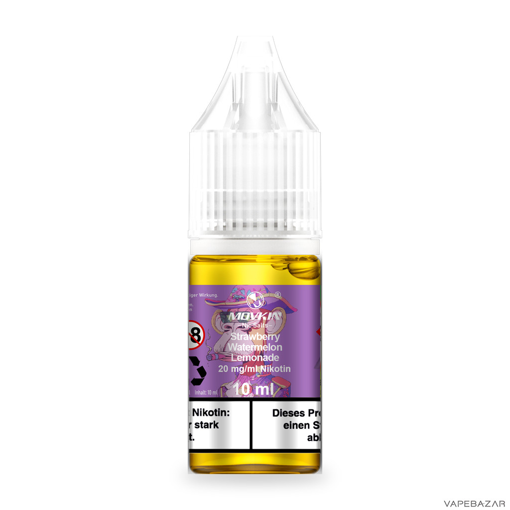Mokvin Nic Salts Strawberry Watermelon Lemonade Drittbild | Vapebazar Movkin Nic Salts Strawberry Watermelon Lemonade - Produktbild