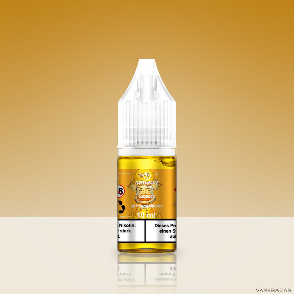 Mokvin Nic Salts Tobacco Zweitbild | Vapebazar Movkin Nic Salts Tobacco - Flasche Detailansicht