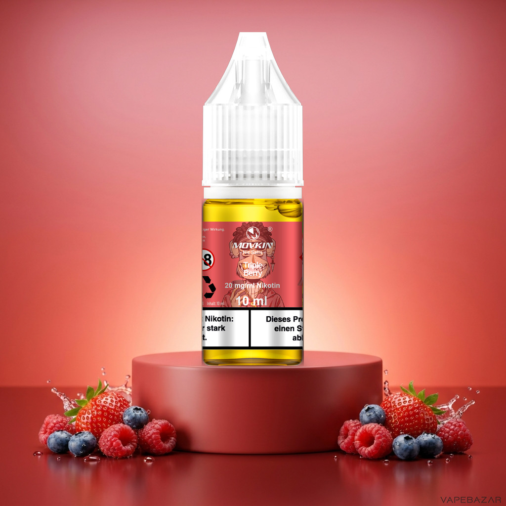 Mokvin Nic Salts Triple Berry | Vapebazar Movkin Nic Salts Triple Berry - 10 Ml Flasche Mit 20 Mg/Ml Nikotin