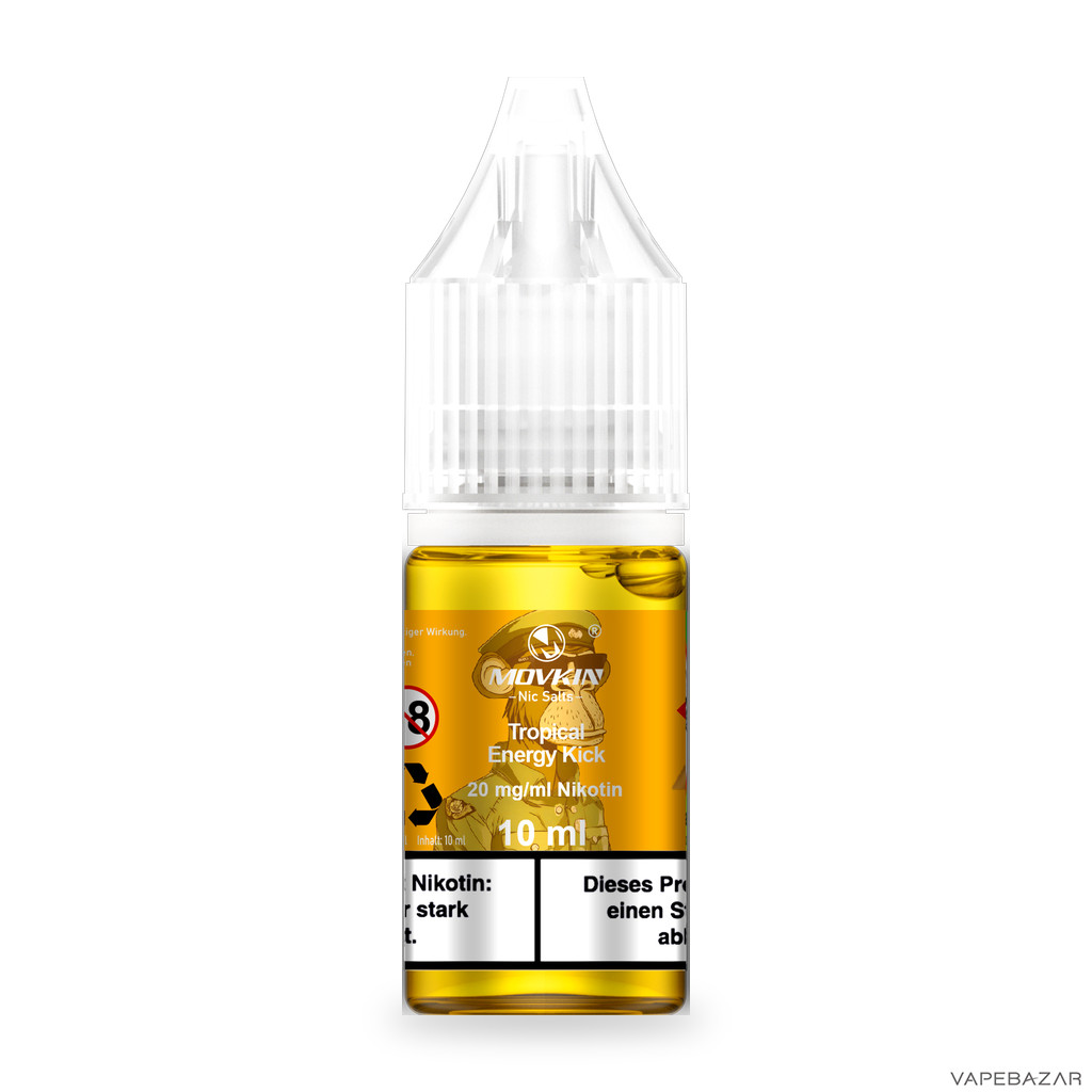 Mokvin Nic Salts Tropical Energy Kick Drittbild | Vapebazar Movkin Nic Salts Tropical Energy Kick - Produktbild