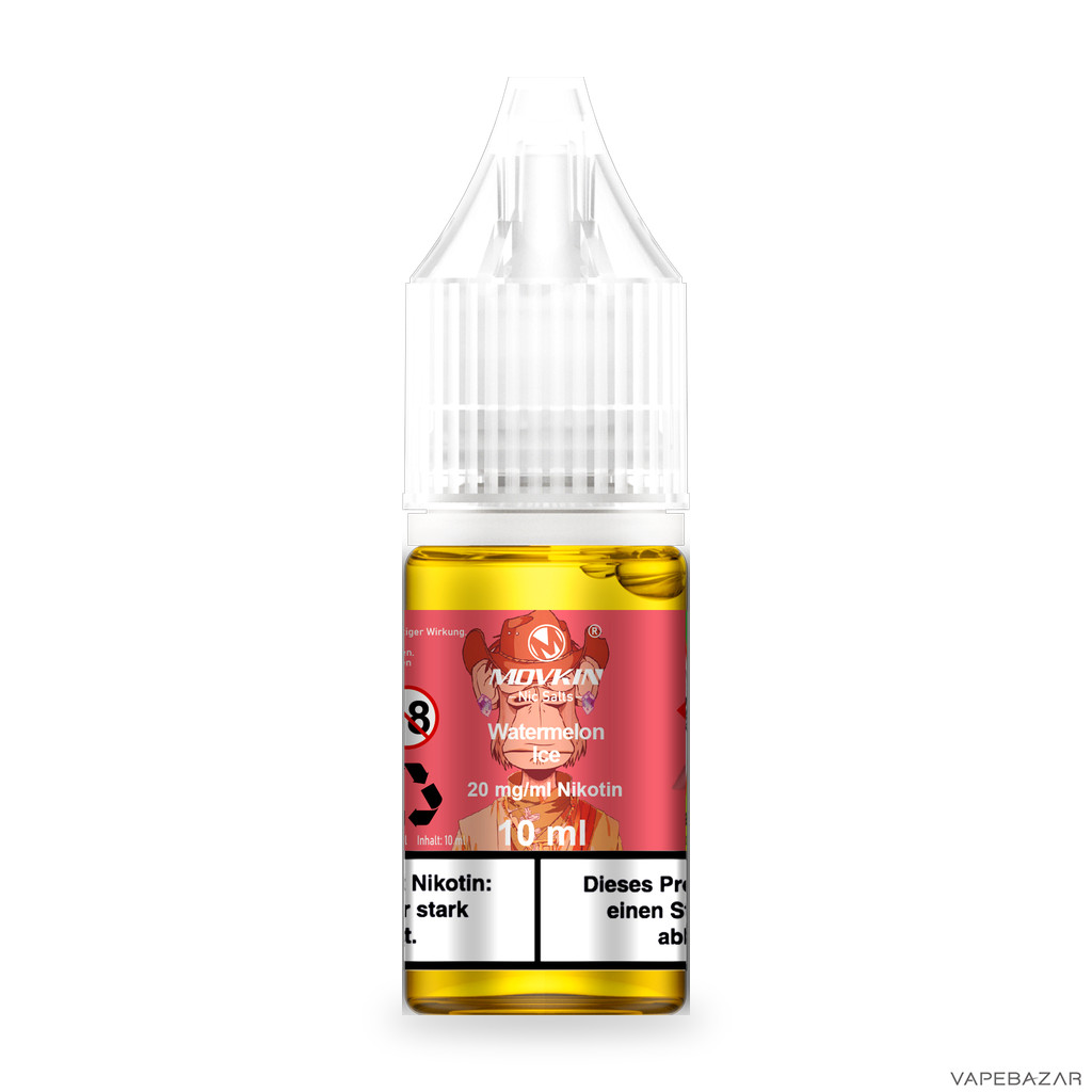 Mokvin Nic Salts Watermelon Ice Drittbild | Vapebazar Movkin Nic Salts Watermelon Ice - Produktbild