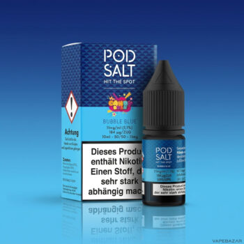Pod Salt Fusion Bubble Blue - Flasche Detailansicht