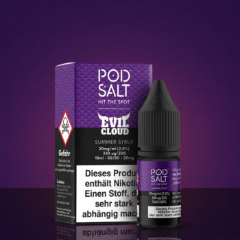 Pod Salt Fusion Summer Syrup - Flasche Detailansicht