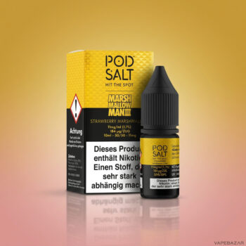 Pod Salt Fusion Strawberry Marshmallow - Flasche Detailansicht