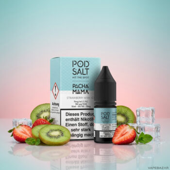 Pod Salt Fusion Pacha Mama Strawberry Kiwi Ice - 10 ml Nikotinsalz Liquid