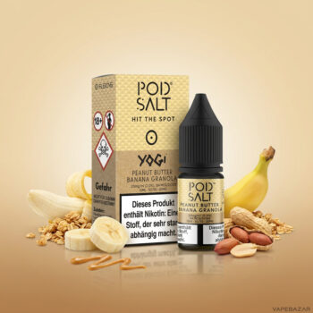 Pod Salt Fusion Yogi Peanut Butter Banana Granola - 10 ml Nikotinsalz Liquid