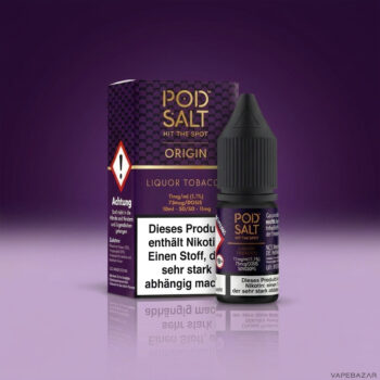 Pod Salt Origin Liquor Tobacco Nikotinsalz Liquid 10 ml – Flasche