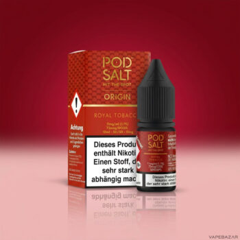Pod Salt Origin Royal Tobacco Nikotinsalz Liquid 10 ml – Flasche