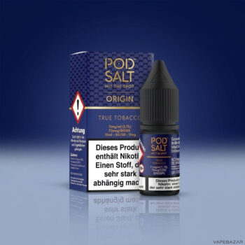 Pod Salt Origin True Tobacco Nikotinsalz Liquid 10 ml – Flasche