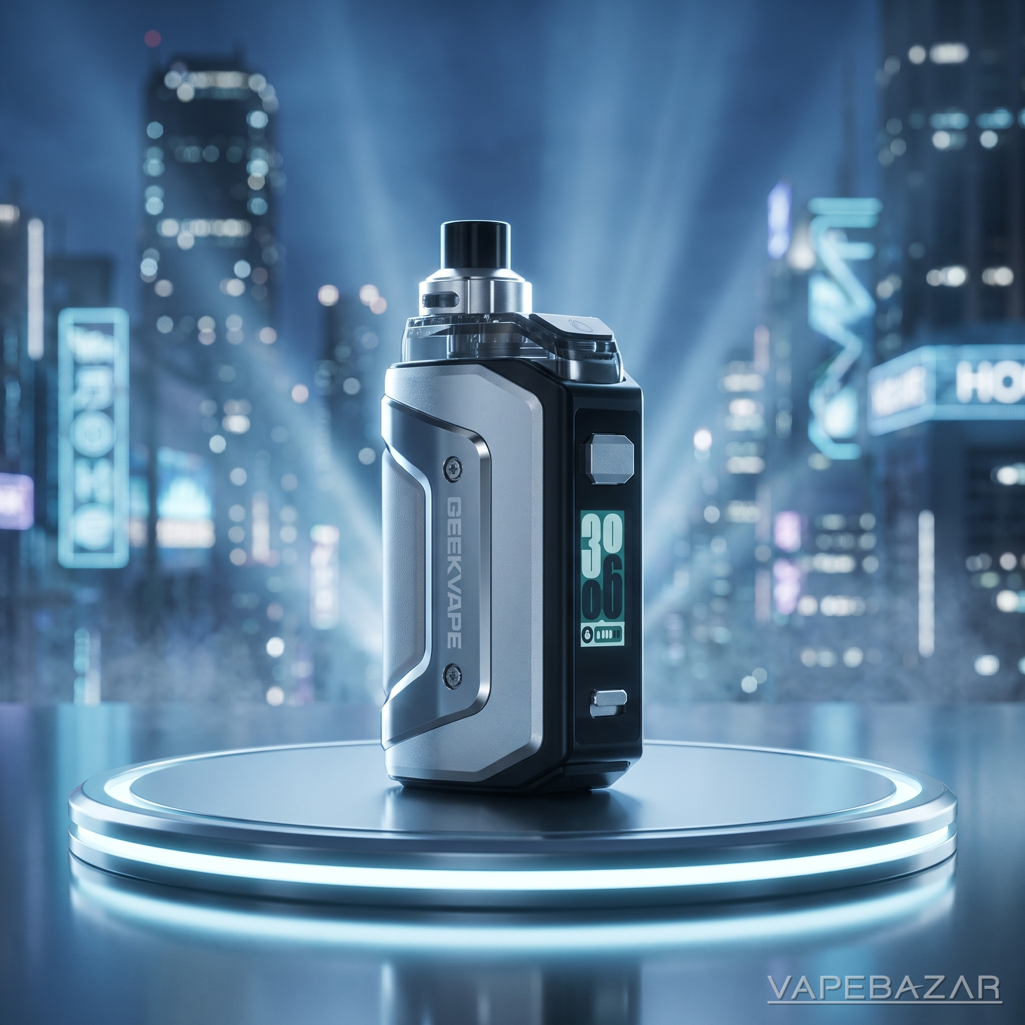 aegis hero 5 steel silver | Vapebazar Geekvape Aegis Hero 5 E-Zigaretten Set - Steel Silver – Produktbild