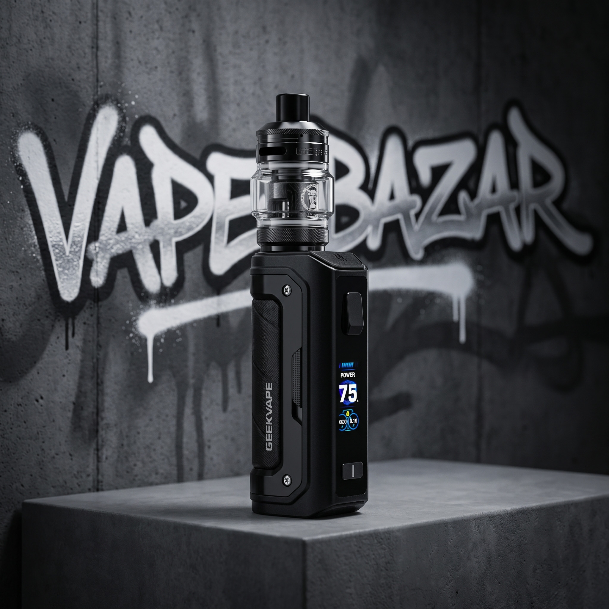 aegis mini 5 black | Vapebazar Geekvape Aegis Mini 5 E-Zigaretten Set – Black – Produktbild