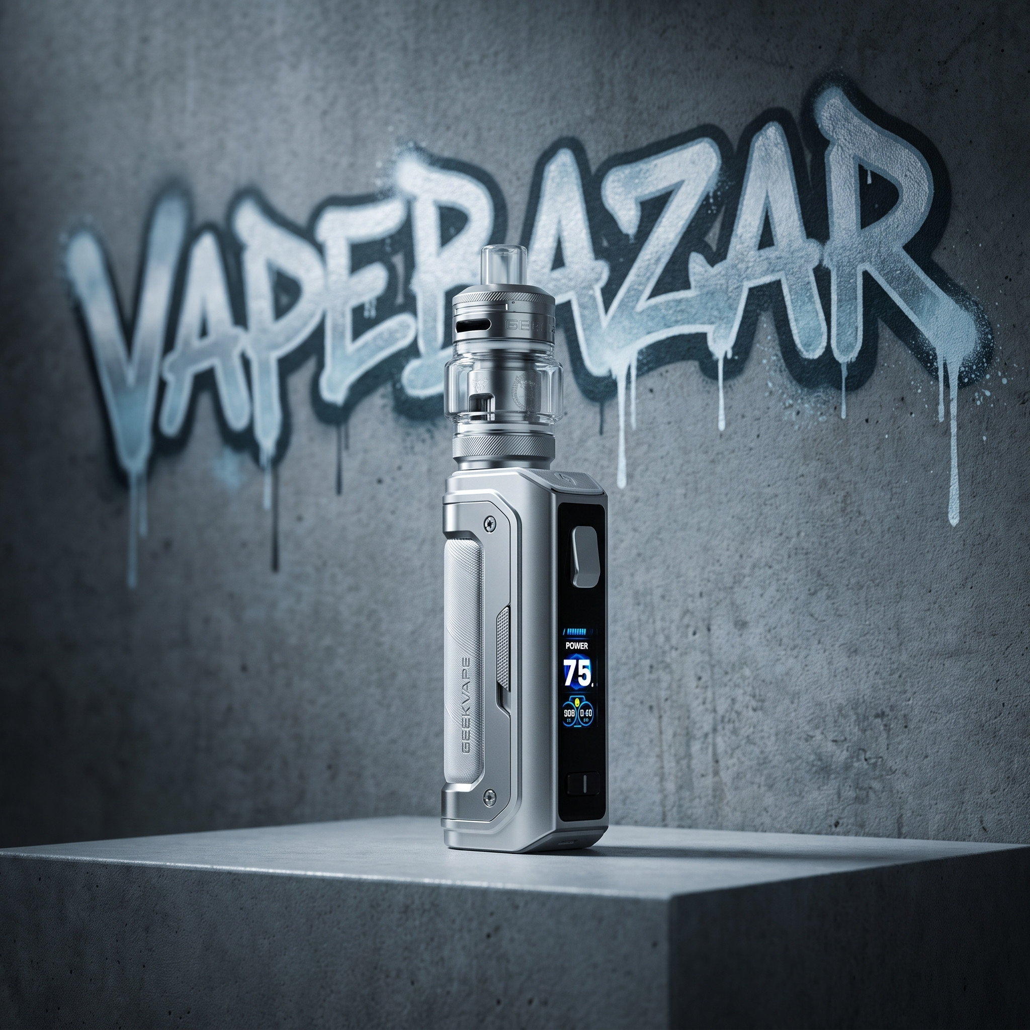aegis mini 5 polar silver | Vapebazar Geekvape Aegis Mini 5 E-Zigaretten Set – Polar Silver – Produktbild