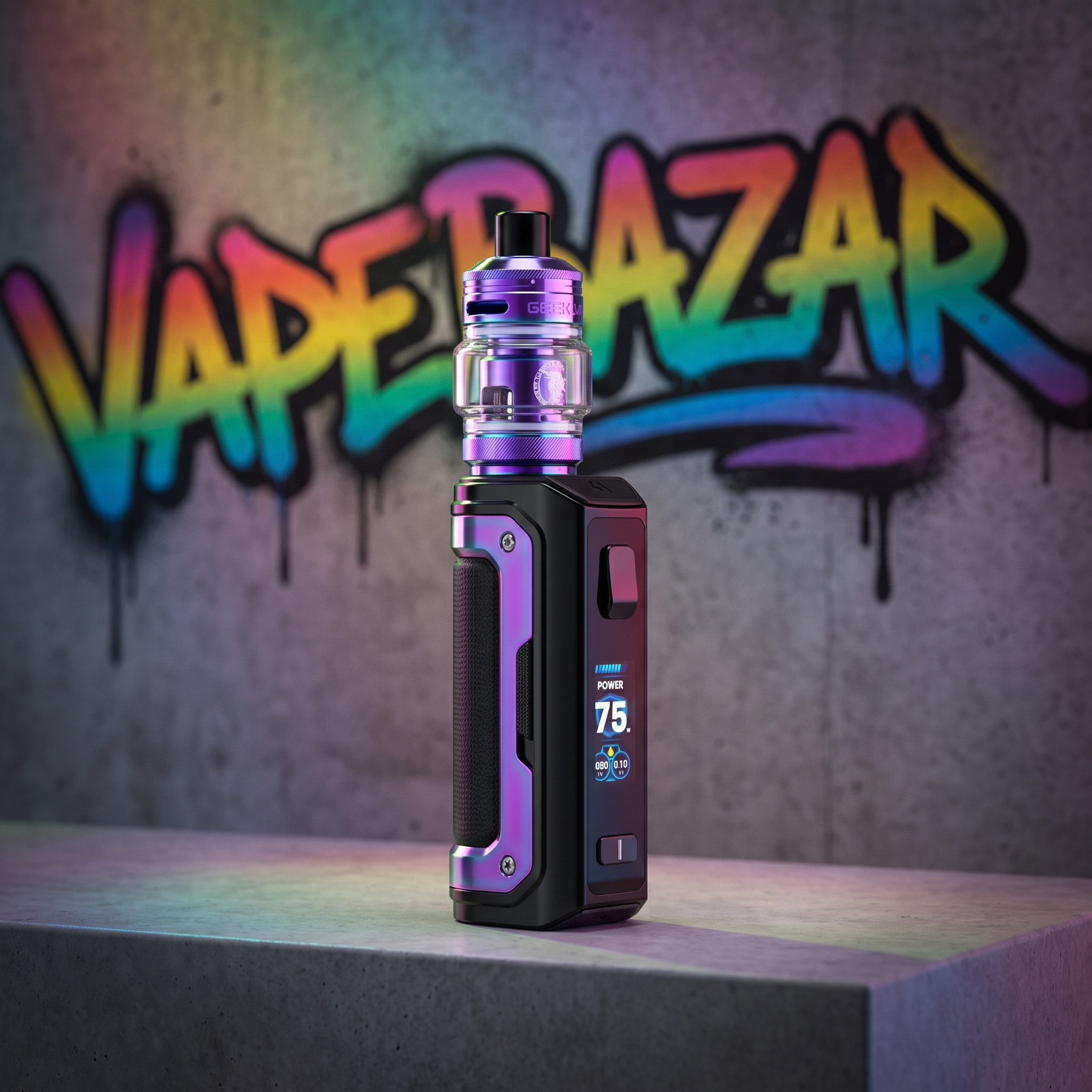 aegis mini 5 rainbow | Vapebazar Geekvape Aegis Mini 5 E-Zigaretten Set – Rainbow – Produktbild