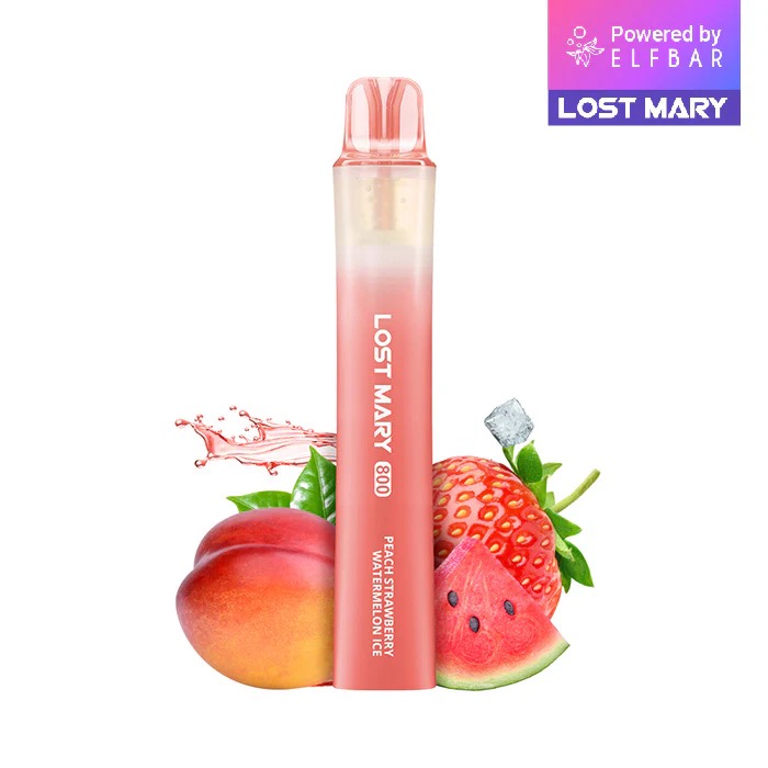 lm800 peach strawberry watermelon ice | Vapebazar Elfbar Lost Mary 800 Peach Strawberry Watermelon Ice Einweg E-Zigarette